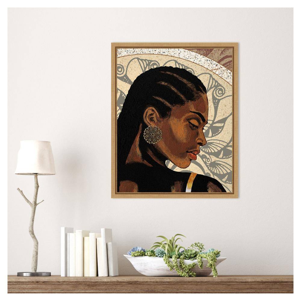 Expressions II by Alonzo Saunders Brown Floater Frame Canvas Print