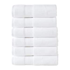 24 in. x 48 in. Bath Towel Set White (6-Pack)