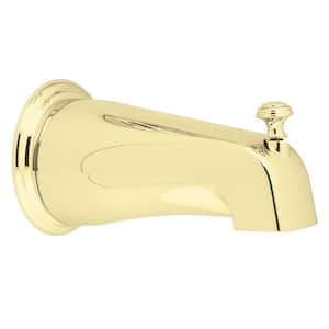 Monticello Diverter Tub Spout with Slip Fit Connection in Polished Brass