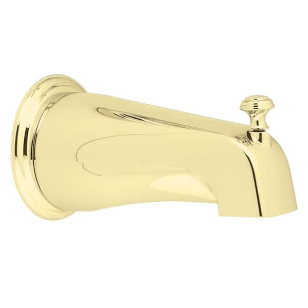 MOEN Monticello Diverter Tub Spout with Slip Fit Connection in Polished Brass