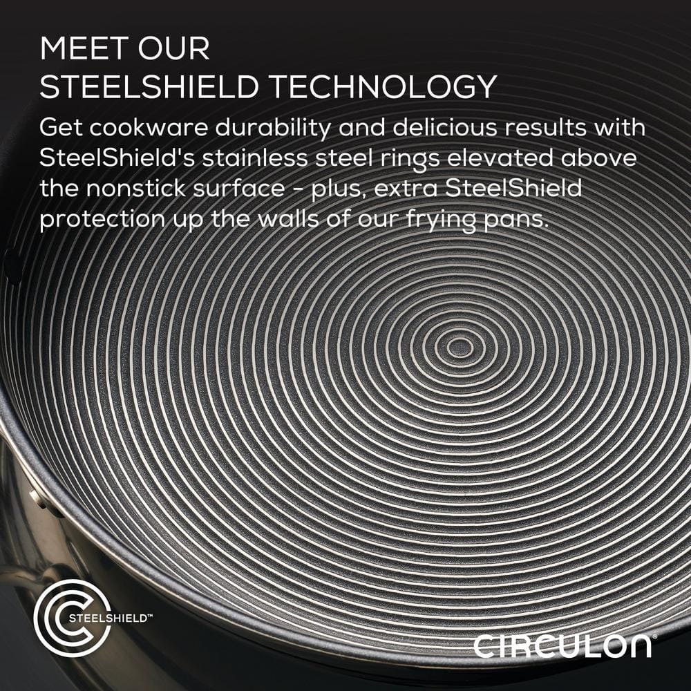 Circulon 2-Piece Stainless Steel Nonstick Frying Pan Set