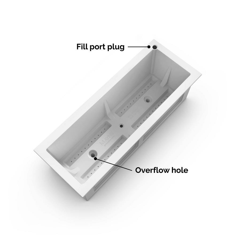 Graphite Grey Polyethylene Elevated Garden Bed with Water Reservoir