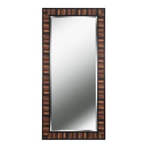 65 inch Evante 65.44 in. H x 31.44 in. W Tall Mirror Rectangular Brown Floor Mirror