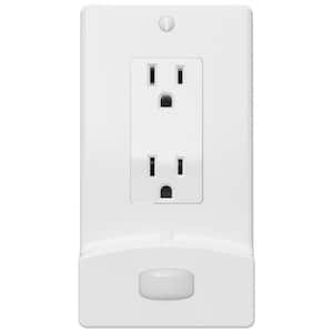 lighted wall outlet plate