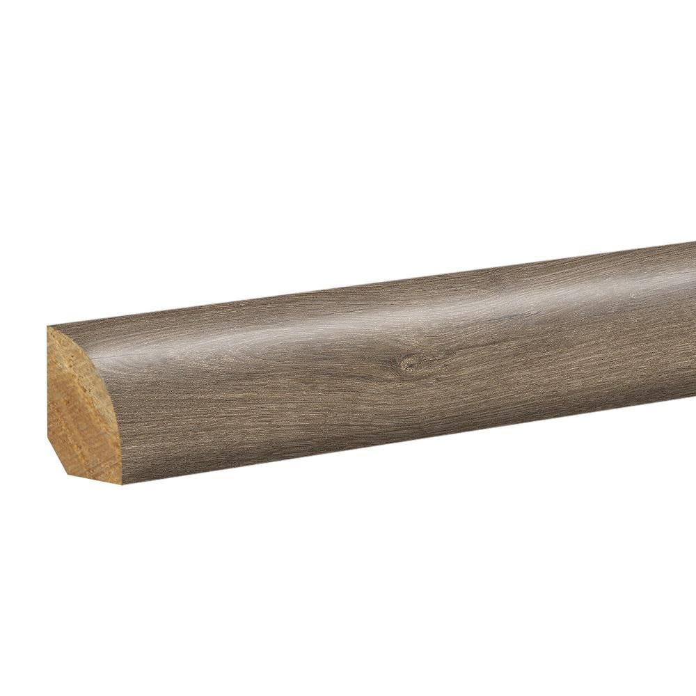 Vintage Pewter 0.62 in. T x 0.75 in. W x 94.5 in. L Textured Wood Look Laminate Moulding/Trim Quarter Round Molding product image for price tracking