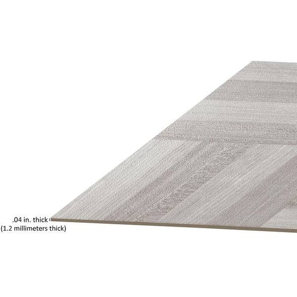 ACHIM Sterling Ash Grey Parquet 12 in. x 12 in. Peel and Stick Vinyl Tile (45 sq. ft. / case) ACHIM Sterling Ash Grey Parquet 12 in. x 12 in. Peel and Stick Vinyl Tile (45 sq. ft. / case)
