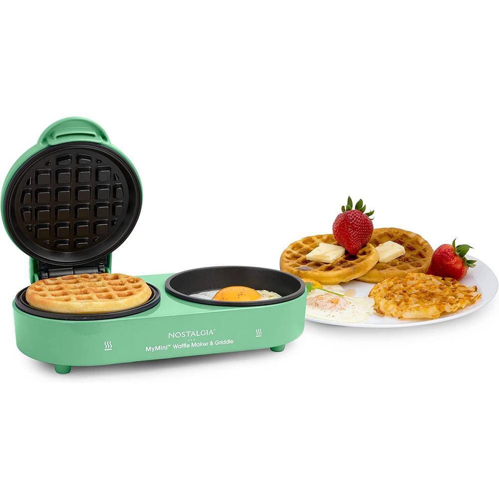 https://images.thdstatic.com/productImages/3b02fbd3-ea7b-48b4-91d1-e25b95569acf/svn/green-nostalgia-waffle-makers-nmwfgr5gr-64_1000.jpg