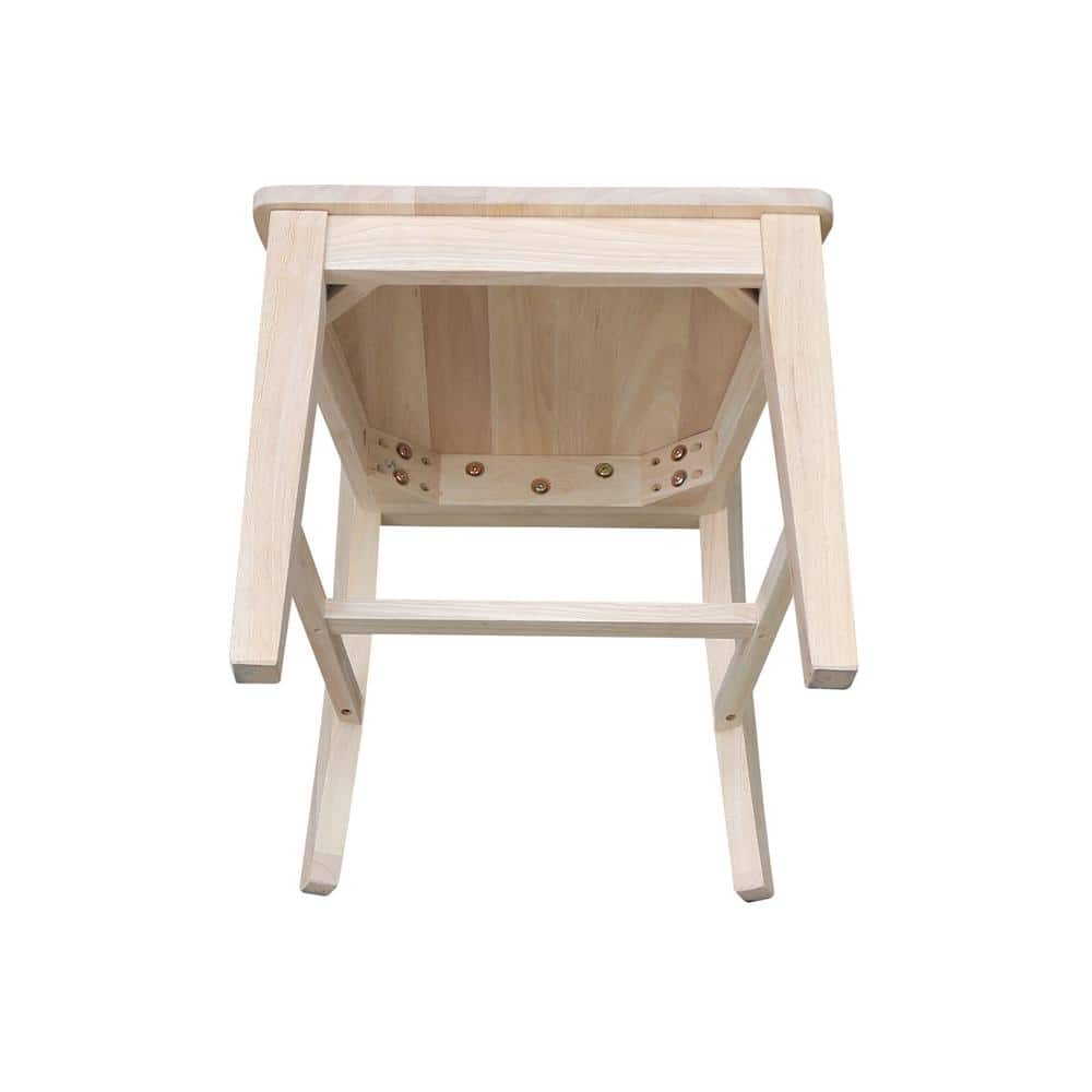 Eco-Friendly Solid Parawood Ladderback Dining Side Chairs, Set of 2