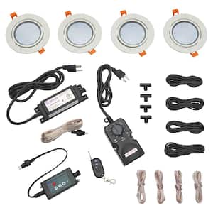 Soffit Light Kit - 4 Lights - White