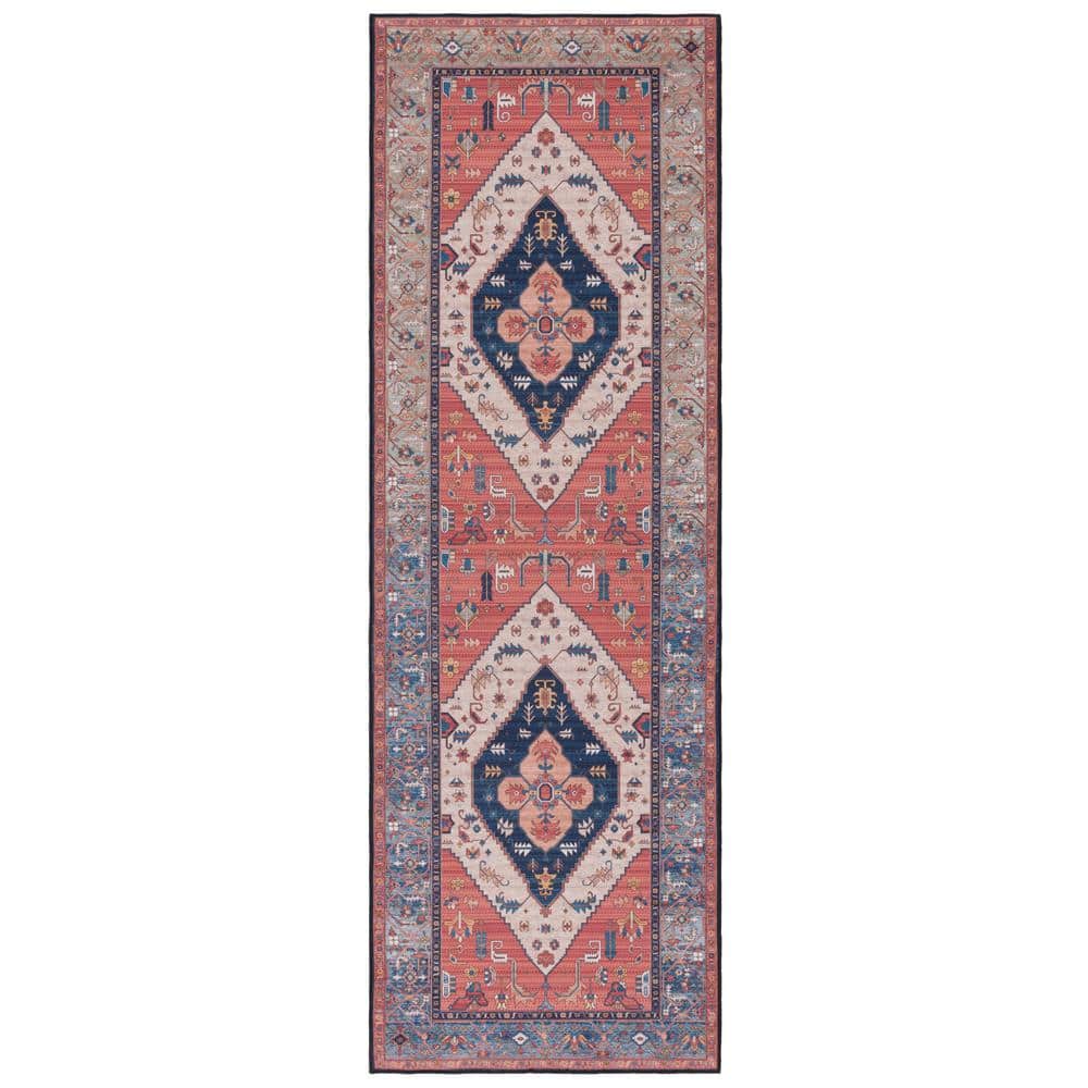 SAFAVIEH Tucson Tappeto Runner 60x200 Cm: Lavabile In Lavatrice, Antiscivolo E Anti Macchia - 4