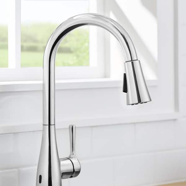 Glacier bay pull down touchless kitchen faucet(motion sensor/turbo spray/ top 2 mode