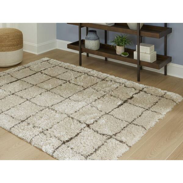 Wrenlow 8 ft. x 10 ft. Beige/Brown Striped Area Rug