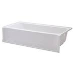 STERLING All Pro 5 ft. Right Drain Rectangular Alcove Bathtub in White ...