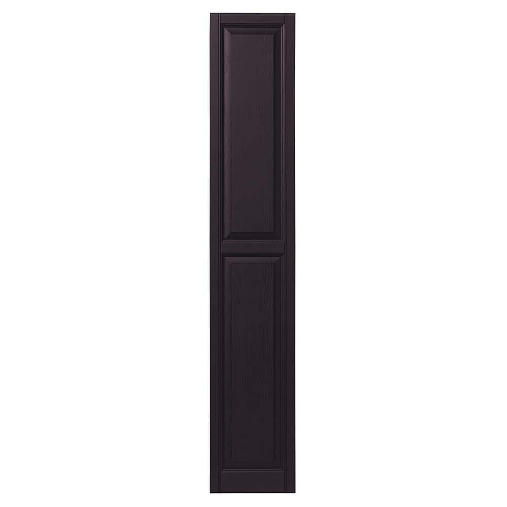 15 in. x 71 in. Raised Panel Polypropylene Shutters Pair in Dark Berry price history on PriceWatchPro