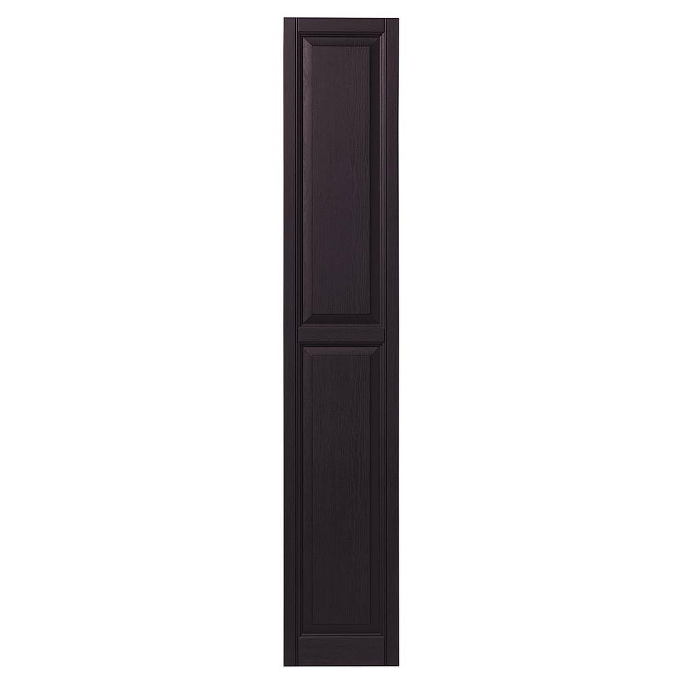 15 in. x 81 in. Raised Panel Polypropylene Shutters Pair in Dark Berry price history on PriceWatchPro