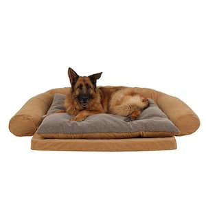 Large Ortho Sleeper Comfort Couch Pet Bed with Removable Cushion - Carmel