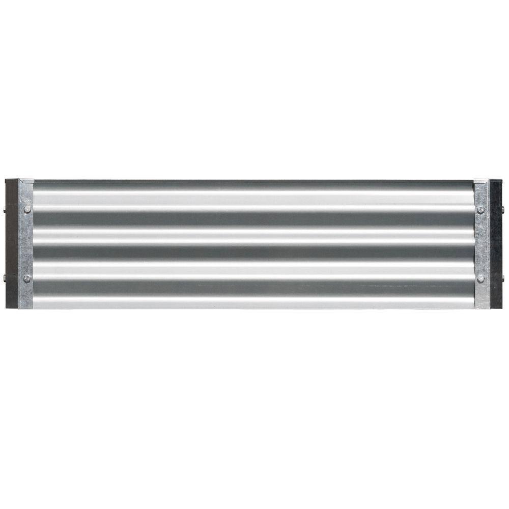 Bajo Series 40" Square Galvanized Metal Raised Garden Bed