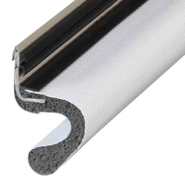 Pvc Weatherstrip With Brush. For Doors. White color 1 Metro - BigMat