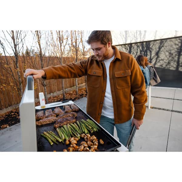 LOCO - 36 in. 3-Burner Classic SmartTemp Propane Flat Top Grill/Griddle in Chalk Finish