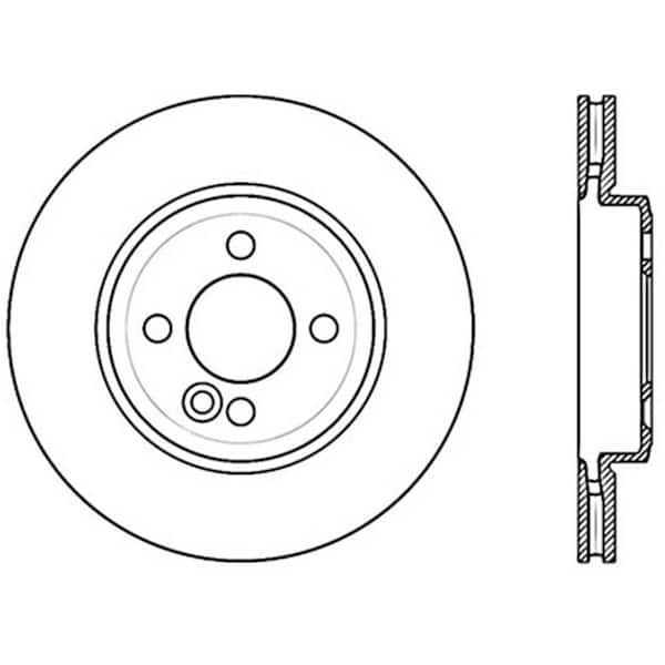 Centric Parts Disc Brake Rotor 2007-2015 Mini Cooper 1.6L