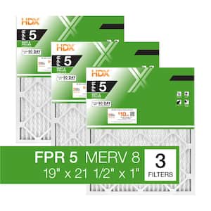 19 in. x 21.5 in. x 1 in. Standard Pleated Air Filter FPR 5, MERV 8 (3-Pack)