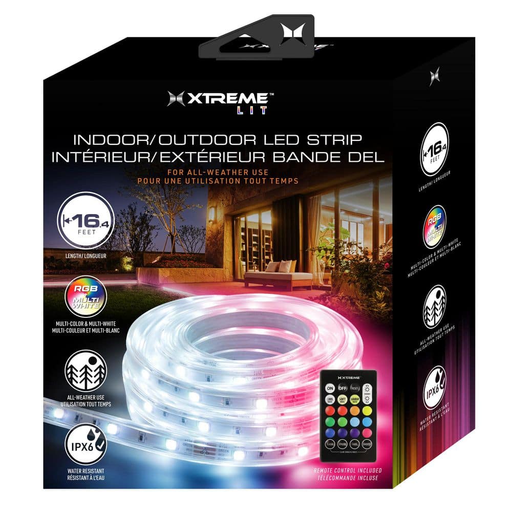 XTREME Plug-in Clear and Multi-Color 16.4 ft. LED Path Light with
