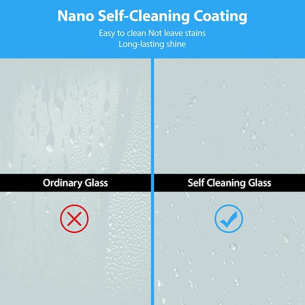 48 in. W x 76 in. H Single Sliding Framed Shower Door/Enclosure in Chrome with Clear Glass