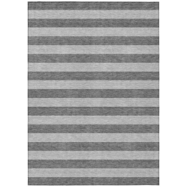 Chantille ACN530 Granite 10 ft. x 14 ft. Machine Washable Indoor/Outdoor Geometric Area Rug