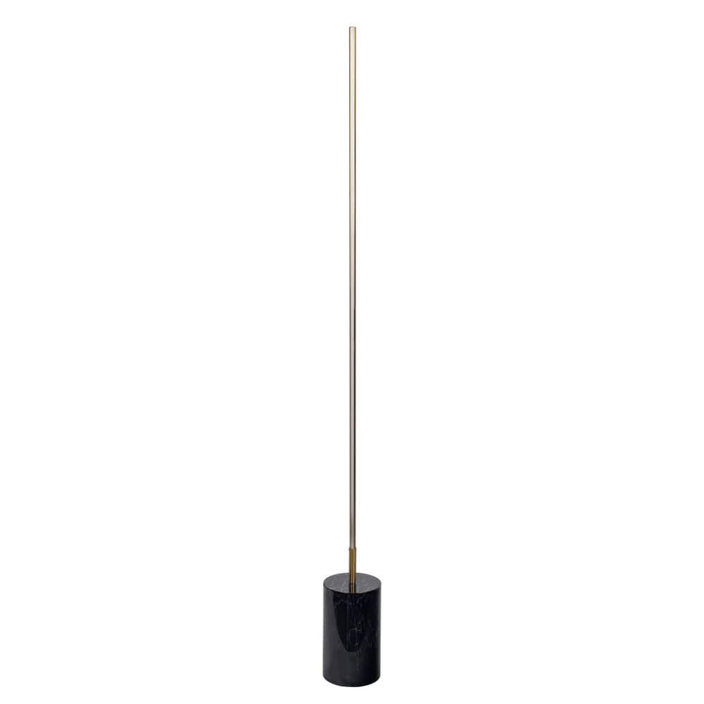 Prism Brassed Gold LED Floor Lamp with On/Off Switch Faux Marble Base price history on PriceWatchPro