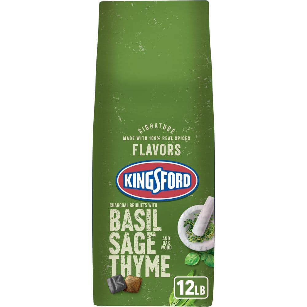 Kingsford 12 lbs. BBQ Smoker Charcoal Briquettes with Basil Sage