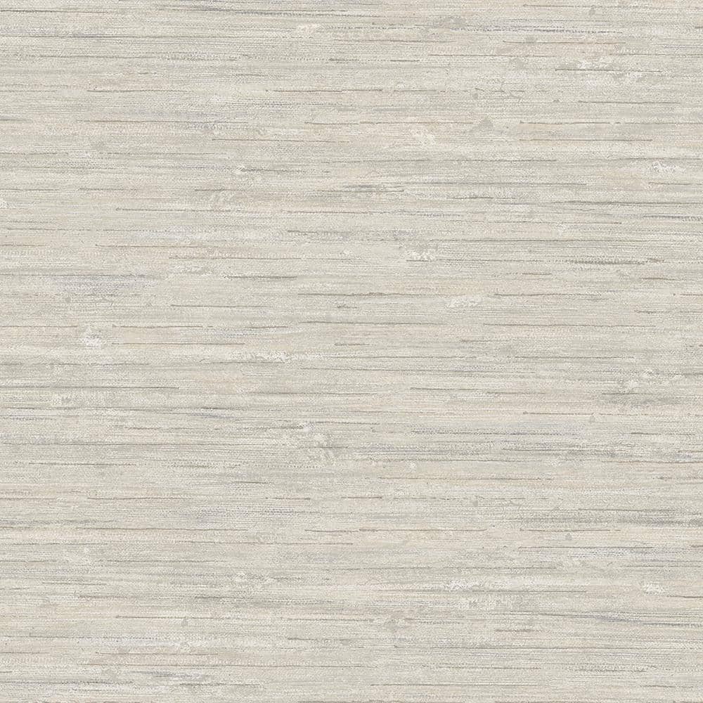 Grey and Taupe Vinyl Papyrus Texture Wallpaper