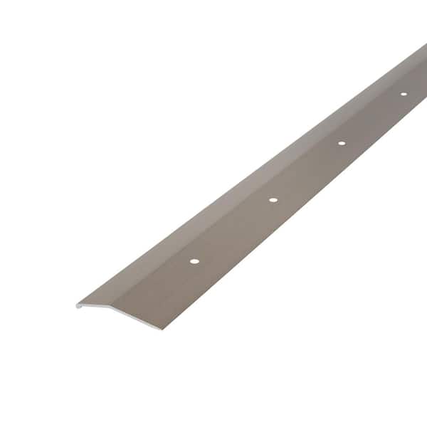 2 in. x 72 in. Titanium Brushed Carpet Trim Transition Strip