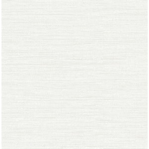 Sheehan Pearl Faux Grasscloth Textured Non-pasted Paper Wallpaper