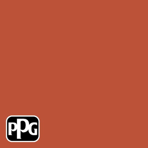 1 gal. PPG1194-7 Orange Vermillion Satin Door, Trim and Cabinet Paint Low VOC