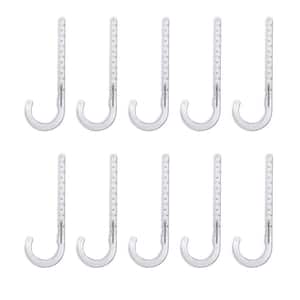 2 in. PEX Tubing J-Hook Hanger with Nails, Isolates Pipe and Wire from Framing, Hard Plastic (10-Pack)