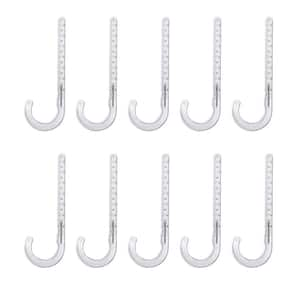 4 in. PEX Tubing J-Hook Hanger with Nails, Isolates Pipe and Wire from Framing, Hard Plastic (10-Pack)