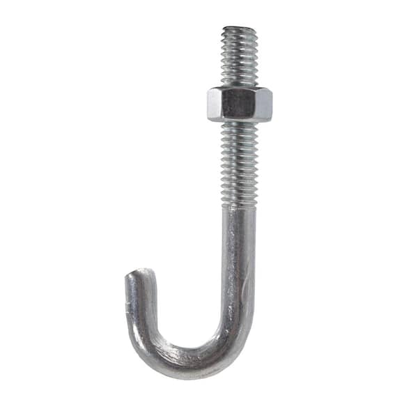 Everbilt 3 8 In X 3 1 2 In Zinc J Bolt The Home Depot