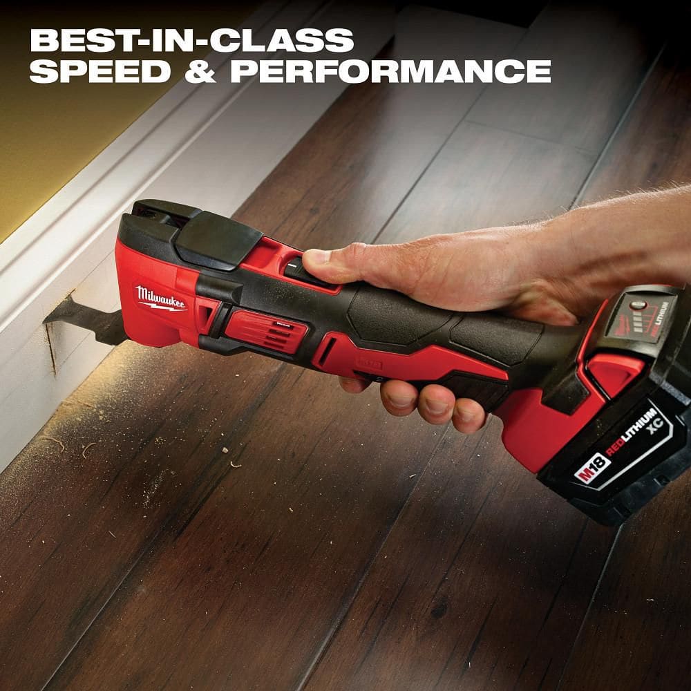 Milwaukee M18 18V Lithium-Ion Cordless Combo Kit (5-Tool) with (2) Batteries, Charger and Tool Bag 2694-25