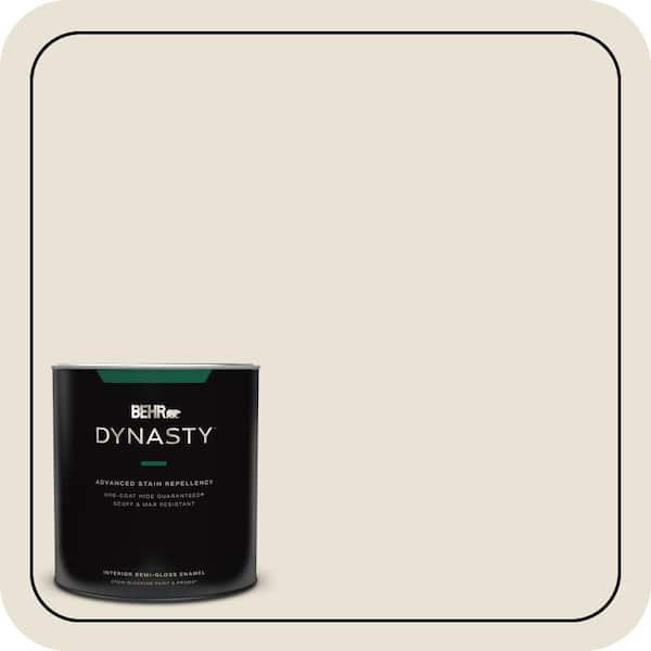 BEHR DYNASTY 1 qt. #W-F-410 Ostrich Semi-Gloss Enamel Interior Stain-Blocking Paint and Primer