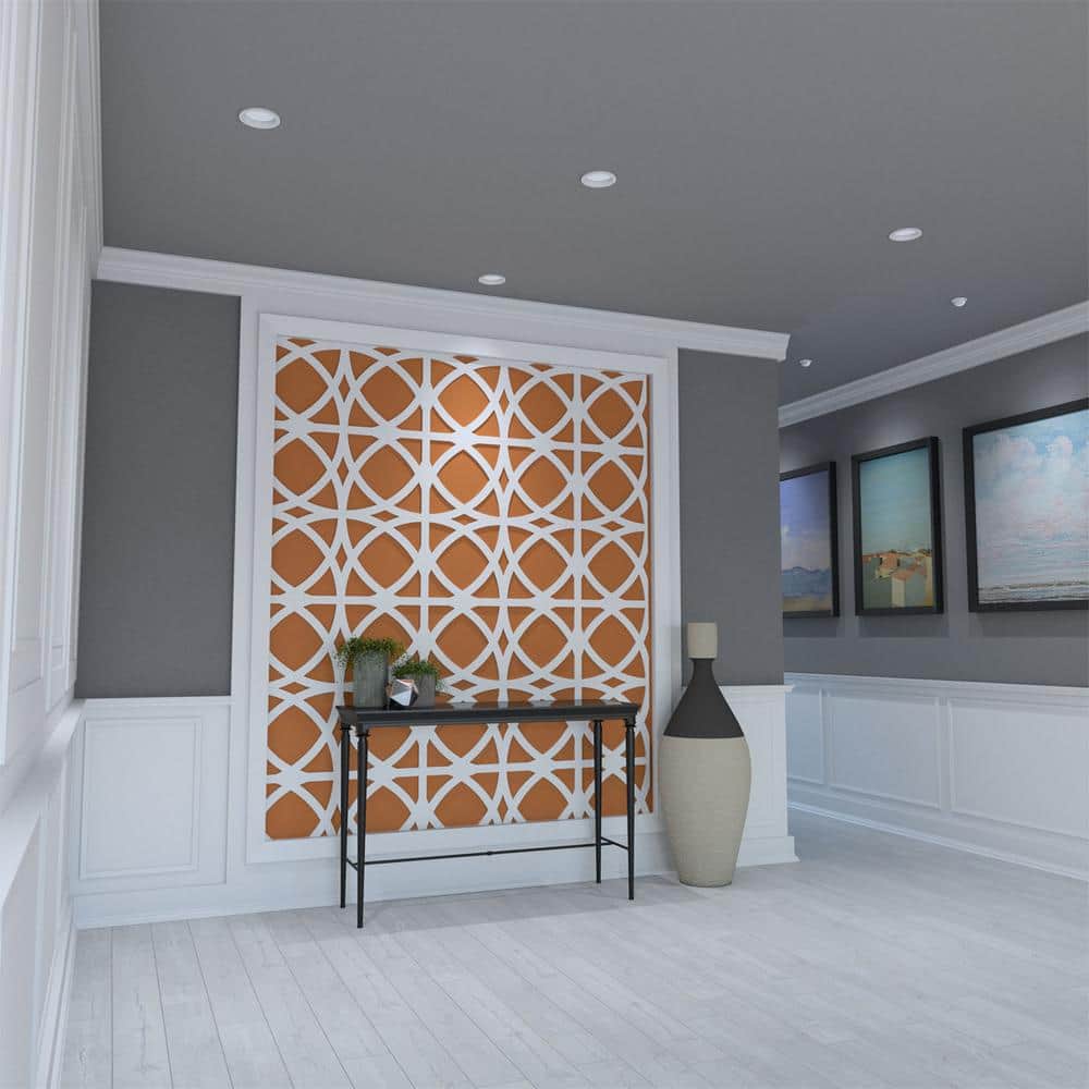 Large White PVC Decorative Fretwork Wall Panels