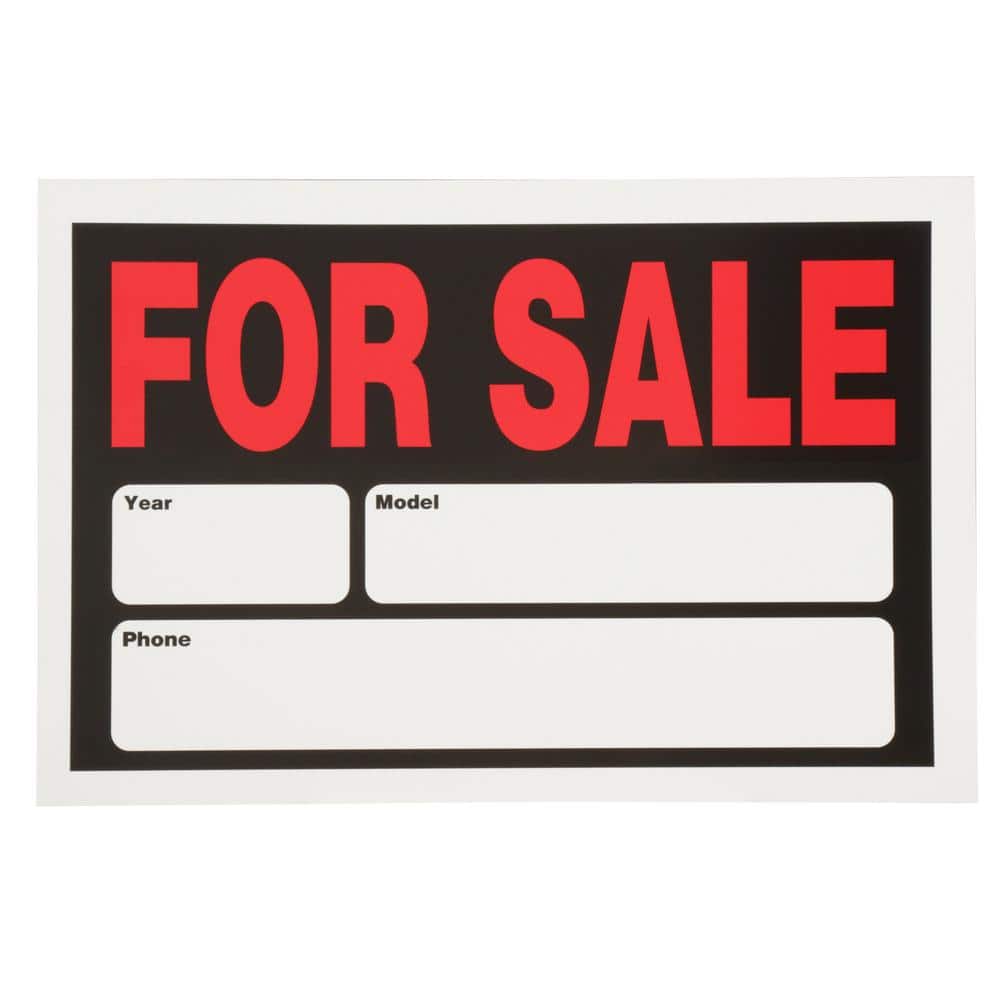 8 in. x 12 in. Plastic Auto for Sale Sign price history on PriceWatchPro