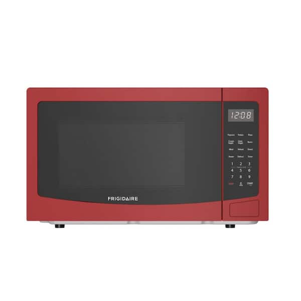 20 in. Wide 1.1 cu. ft. Stainless Steel Microwave in Red