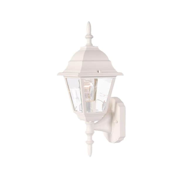 Acclaim Lighting Builder's Choice Collection 1-Light Textured White Outdoor Wall Lantern Sconce