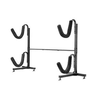 Black 2- Kayak Freestanding Storage Rack