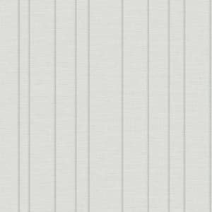 Pleated Texture Pewter Grey Non-Woven Paper Peel and Stick Wallpaper 30.75 Sq. ft.