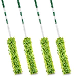 Flexible Microfiber Fingers Duster with Extendable Handle (4-Pack)