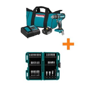 18V LXT Lithium-Ion Brushless Cordless 1/2 in. Driver-Drill Kit, 3.0Ah with Impact XPS 35 Piece Impact Bit Set