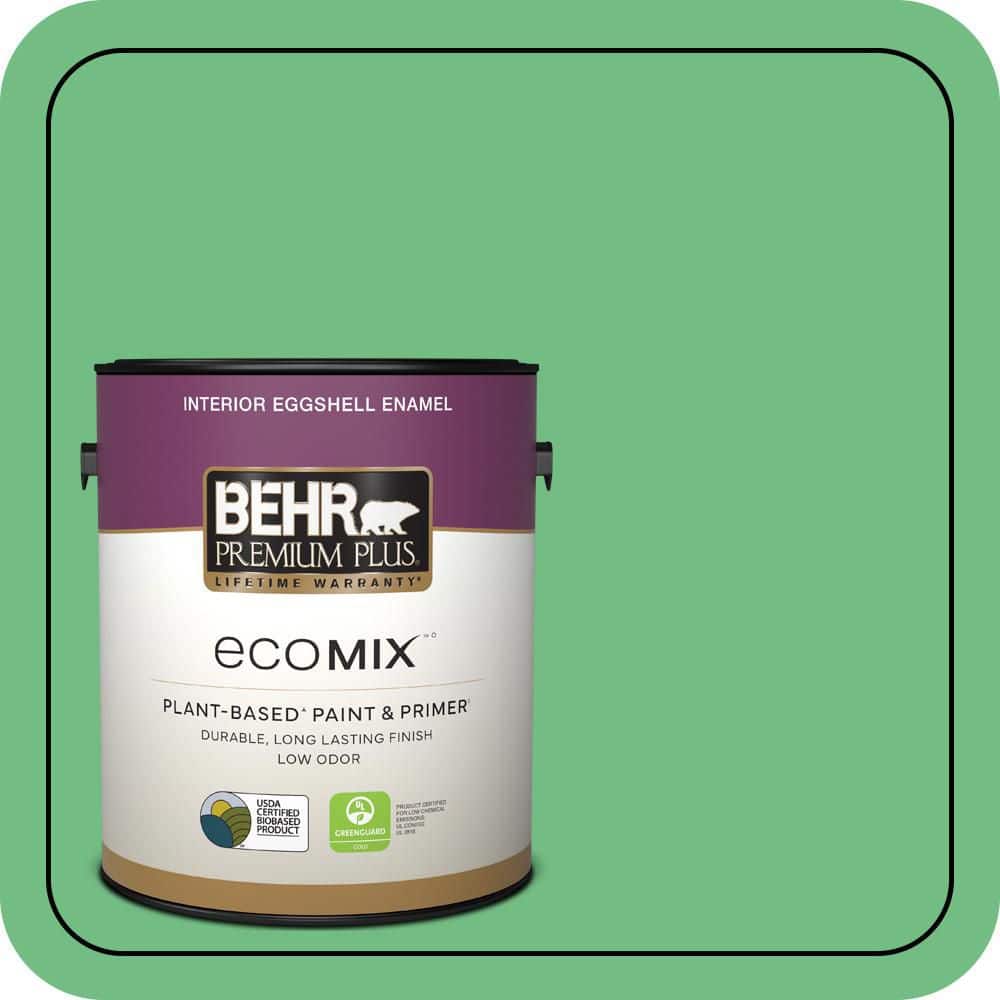 1 gal. #P400-5 Winter Shamrock Eggshell Enamel EcoMix Plant-Based Interior Paint & Primer price history on PriceWatchPro