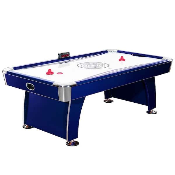 Hathaway Phantom 7.5 ft. Air Hockey Game Table with Electronic Scoring, Dual Output Blowers, Automatic Return, Strikers and Pucks