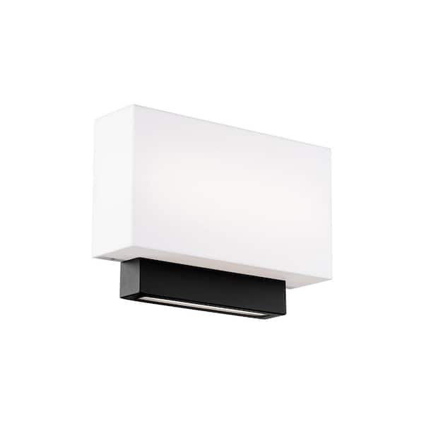 Maven 14 in. 3000K Black LED Vanity 1-Light Bar and Wall Sconce